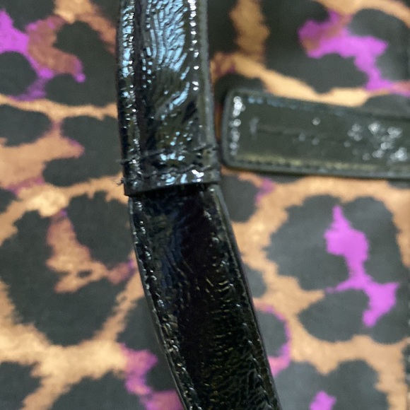 Coach Violet Purple Ocelot Signature Leopard Print Bag - Great Condition - Picture 7 of 9